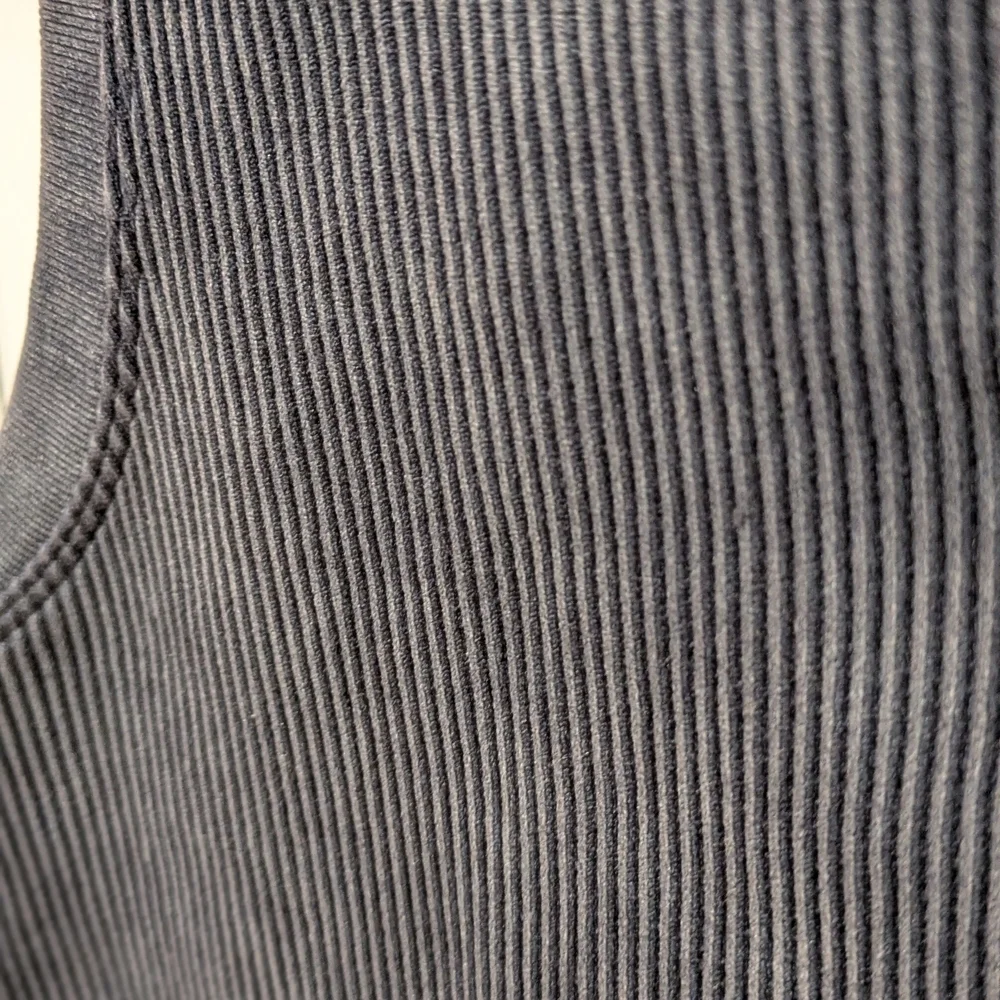 Aerie Charcoal Blue Ribbed Sports Bra - Picture 5 of 5